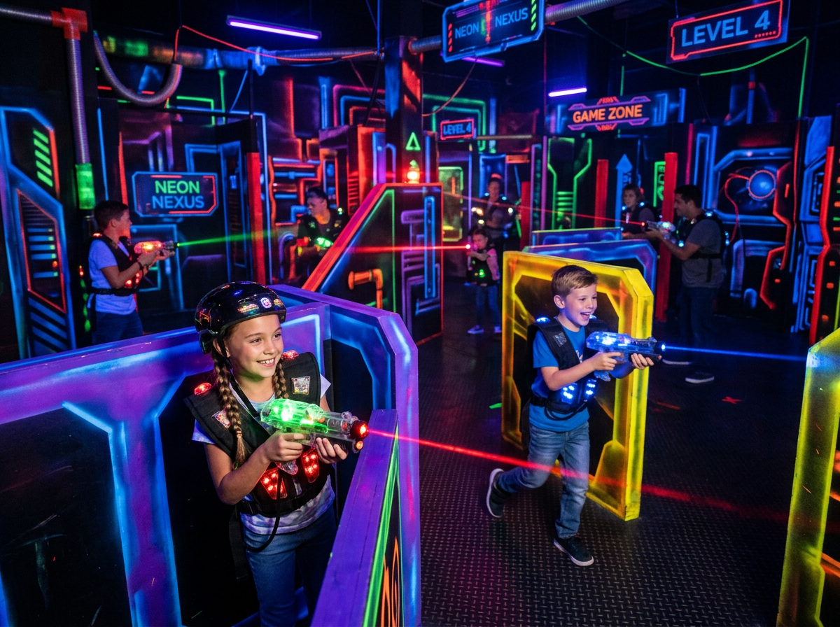 Zona Laser Tag en JuegoFamilia