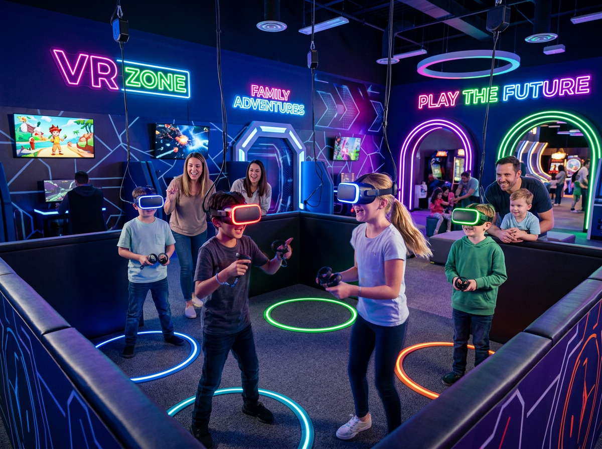 Zona de Realidad Virtual en JuegoFamilia